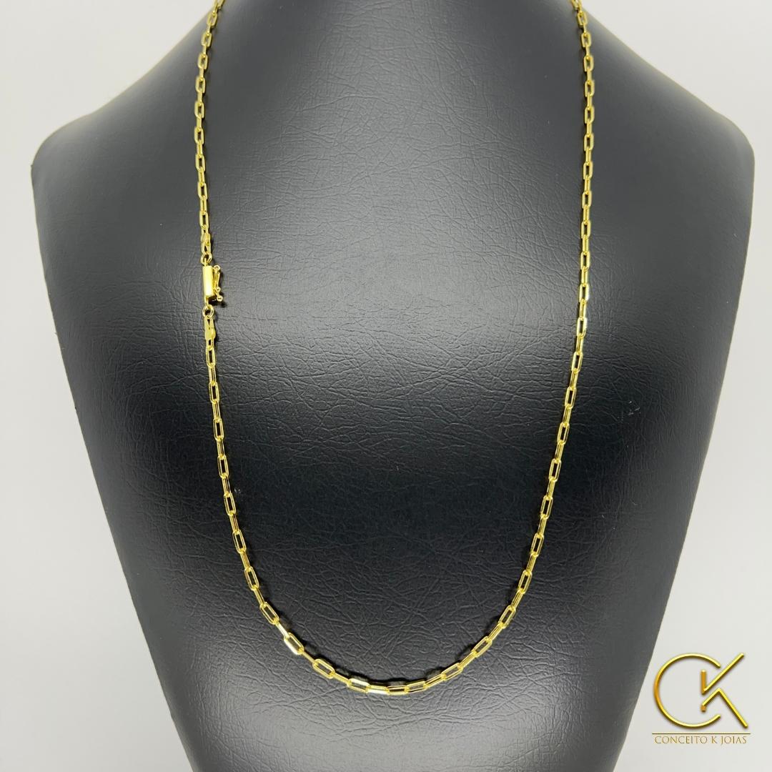 Compre agora Corrente Cartier Elo Alongada com Fecho Gaveta banhado a ouro dezoitok  10milesimo e o Melhor Preço do Brasil